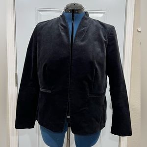 J Crew black velvet blazer